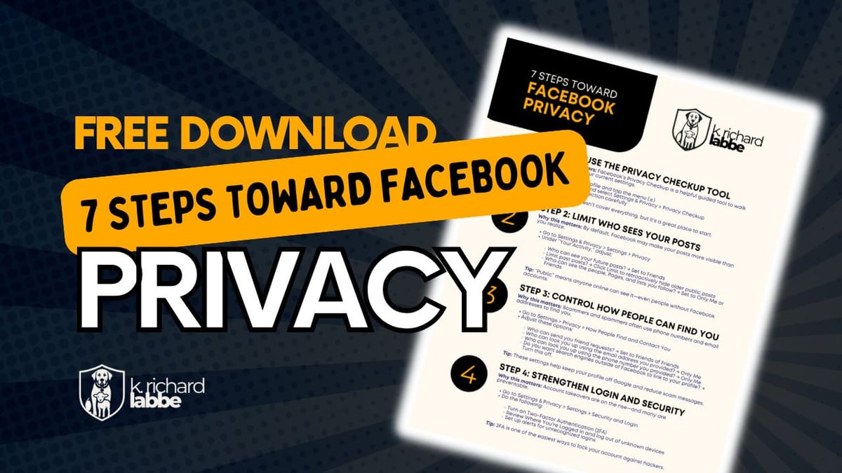 Free Download: Facebook Privacy Settings Checklist